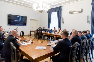  Posiedzenie Prezydium Wojewódzkiej Rady Dialogu Społecznego w Katowicach. fot. Tomasz Żak / UMWS 